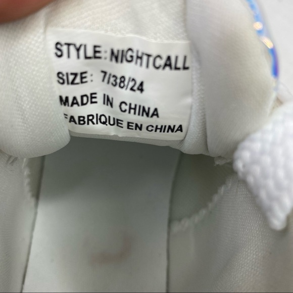 Y.R.U. Nightcall Hologram Iridescent Platform Sneaker Shoes Sz: 7 - Picture 5 of 12